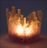 City Lights - Heart-
(Candle Holder, lighted up)
2014, Glas & Cast